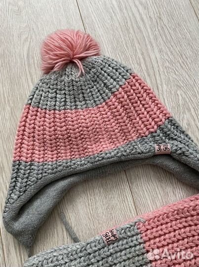 Комплект шапка и снуд для девочки