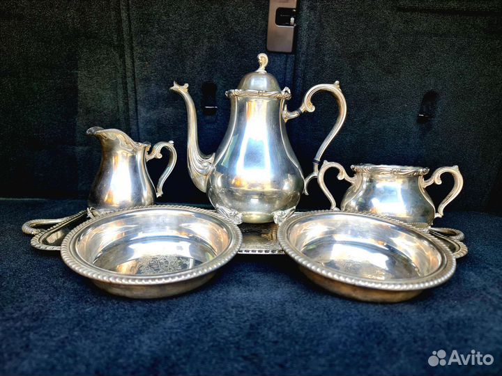 Старинный набор посуды wilcox silver.CO USA