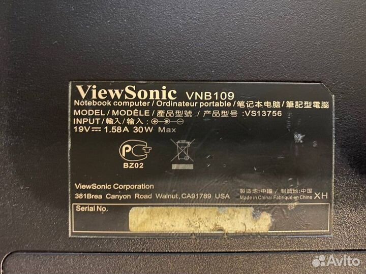 Нетбук ViewSonic VNB 109