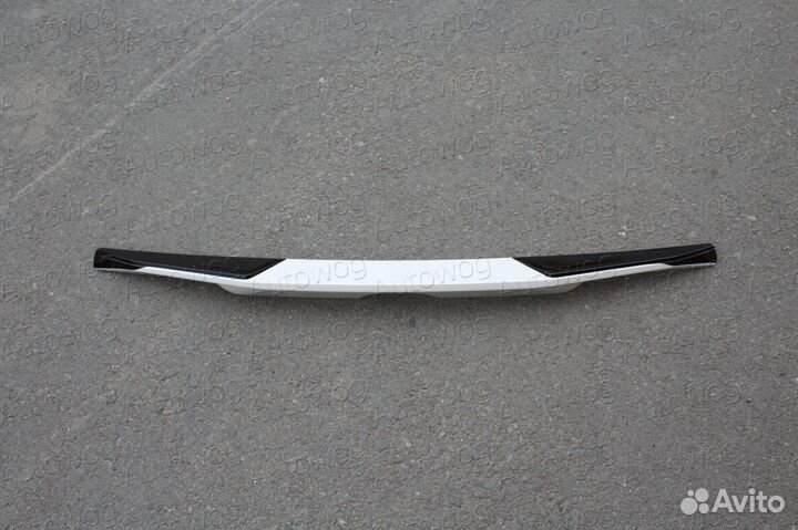 Спойлер Prado 150 / GX 460 под стекло, белый+чёрны