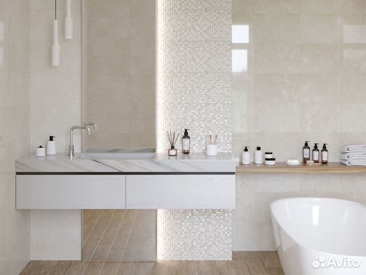 Плитка настенная Gracia Ceramica Sandy 25x60 см 1.2 м² глянцевая цвет светло-бежевый