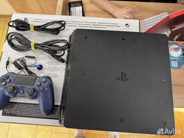 Sony PlayStation 4 Slim Black 1Tb гарантия 2 мес