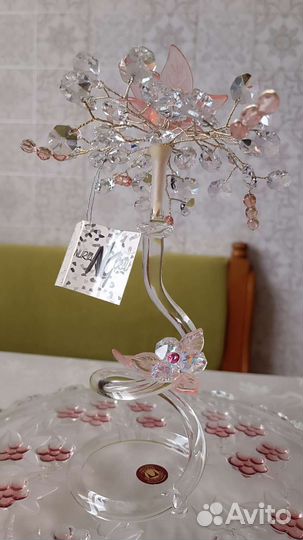 Хрустальная статуэтка скульптура цветок Nuria Grau