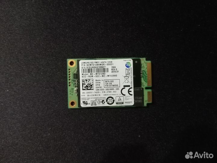 SSD Samsung mSata 128gb
