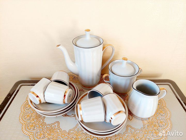 Продаю кофейный сервиз «Подснежник» времен СССР