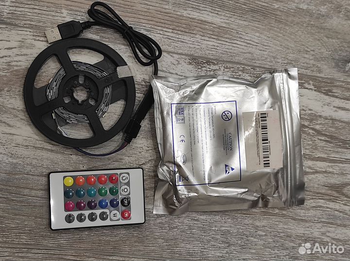 5метров Светодиодная лента 4 цвета с пультом