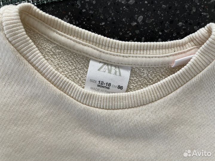 Свитшот zara для девочки 86