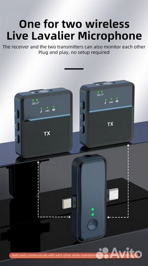 Беспроводной петличный микрофон