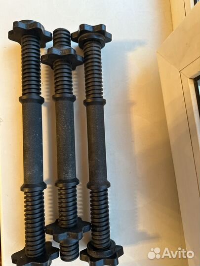 Грифы гантельные torneo пвх