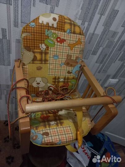 Детские деревянные качели