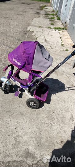 Велосипед коляска с ручкой