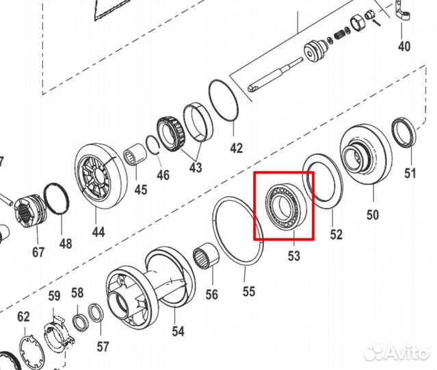 88957T Подшипник шаровый Mercury