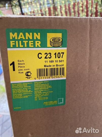 Фильтр воздушный mann-filter C 23 107