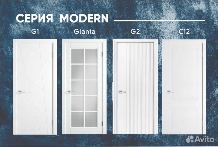 Двери эмаль белая - EmaLine C1 в наличии на складе