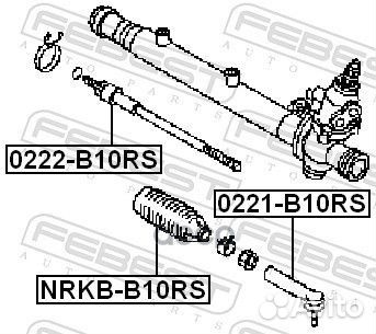 Наконечник рулевой наружный (nissan almera B10RS