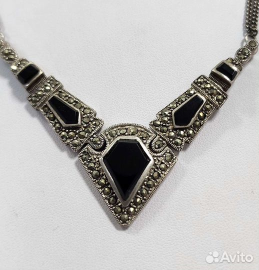 Серебряное колье 925 пробы