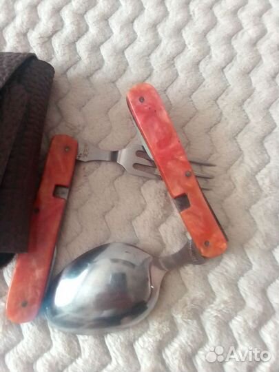 Набор ложка и вилка в чехле предложите свою цену