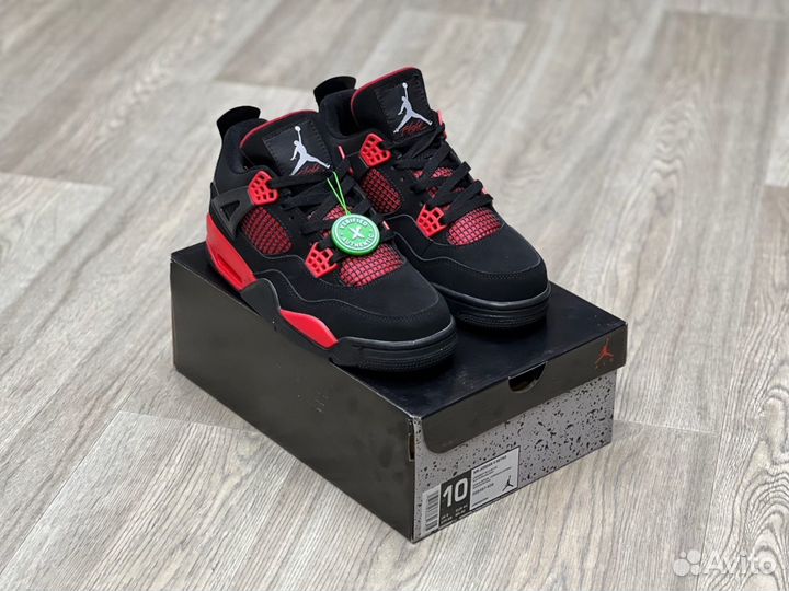 Кроссовки Air Jordan 4 Red Thunder (36-45)