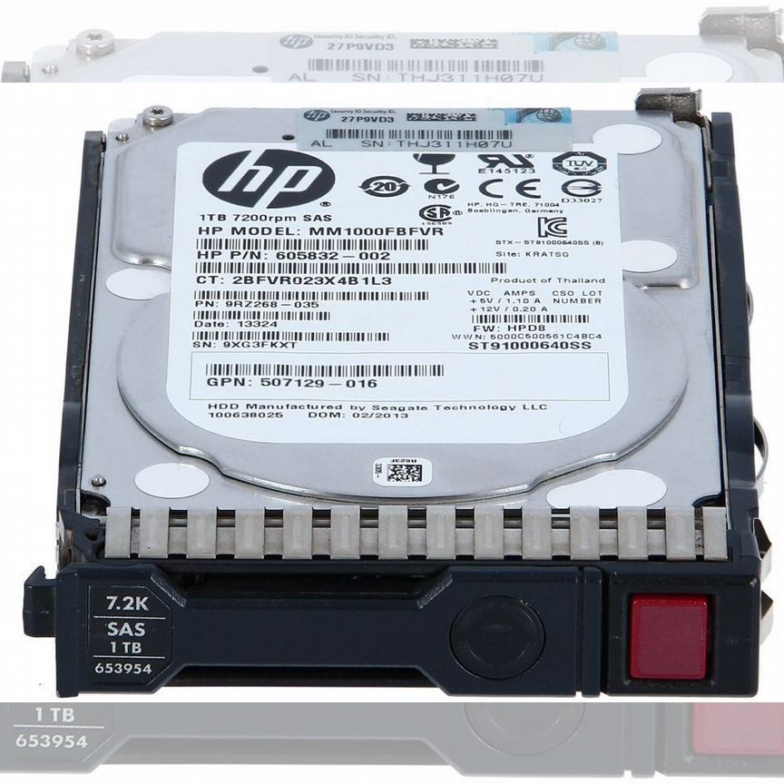 [653954-001] Жесткий Диск Hp 1tb Sas 2,5" Hdd 653954-001