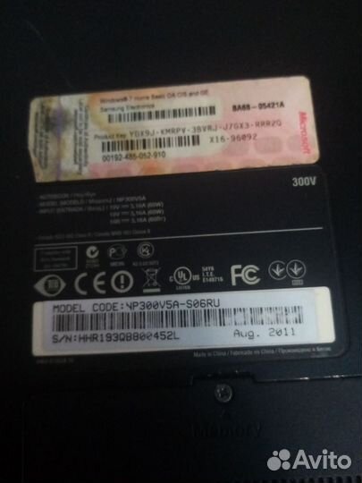 Ноутбук Samsung NP300V5A-S06RU,15,6