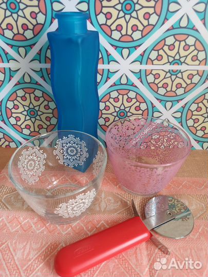 Товары Икея. Салатники, вазочка, нож для пиццы