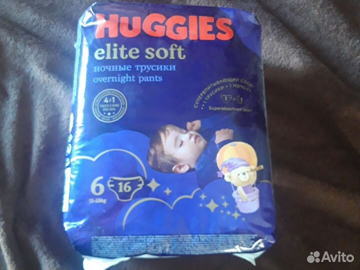 Huggies elite soft 6 трусики