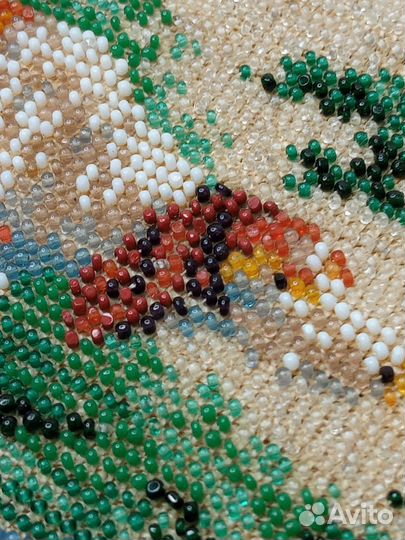 Вышивка бисером Русская борзая Россия 19 век