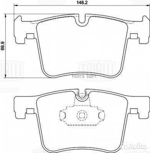Trialli PF4001CR Колодки торм. для а/м BMW 3 (F30)