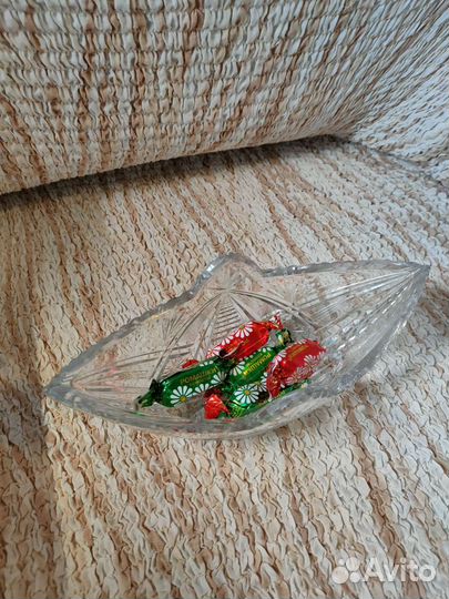 Хрустальная ваза/ладья/конфетница/салатник