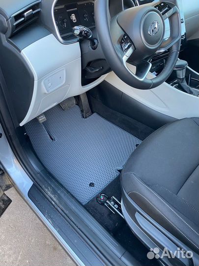 Коврики eva в машину с бортами и без 3d