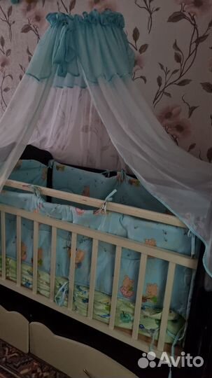 Люлька-переноска,кровать-трансформер с маятником