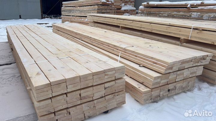 Брус обрезной 100х100х6000мм 1 сорт ГОСТ