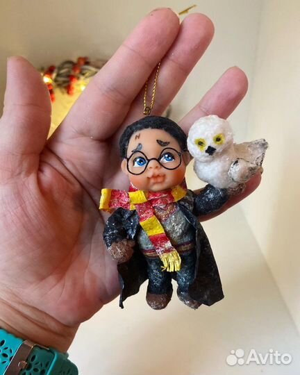 Ватные елочные игрушки Гарри Поттер