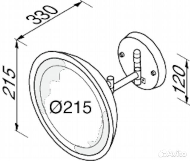 Geesa 911093 Зеркало макияжное