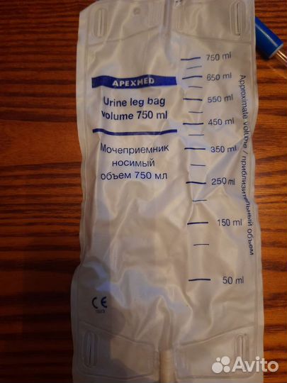 Мочеприемник ножной трубка 50см