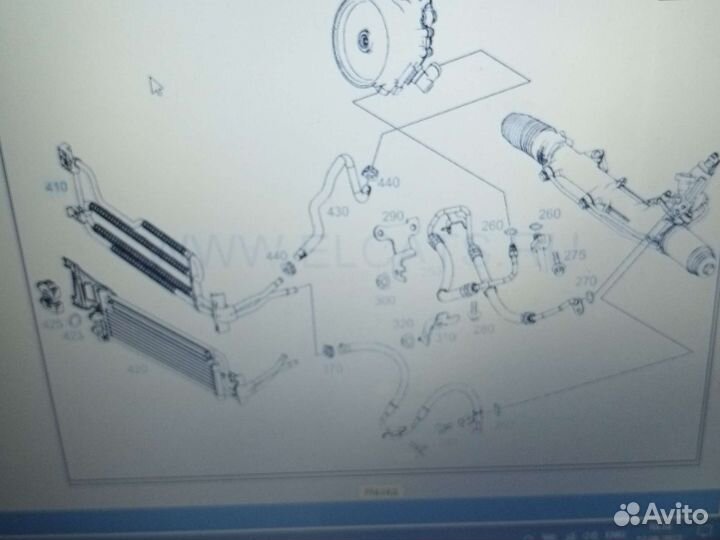 Мерседес w204. w212. Трубка охлаждения