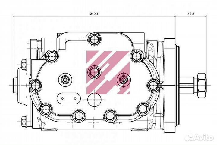Воздушный компрессор скания 440 куб.см
