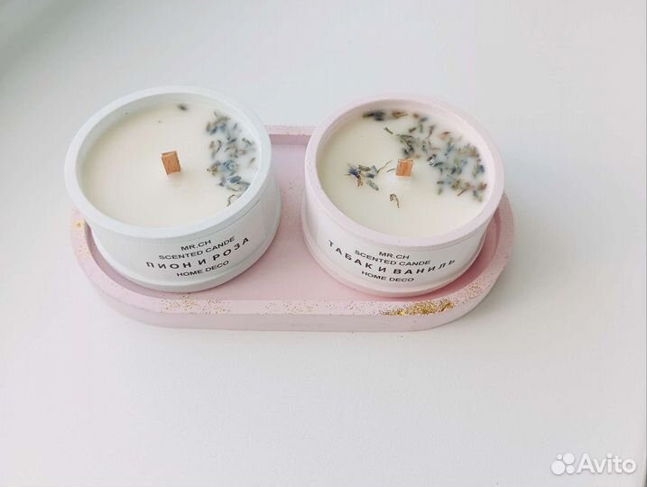 Свечи в гипсе