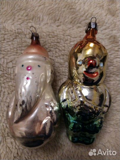 Елочные игрушки СССР дед мороз,карлсон