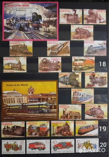 Коллекция марок Транспорт 60-90х 4 (чистые )