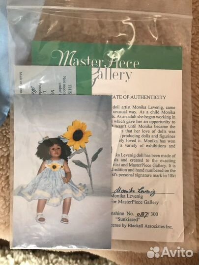 Коллекционная кукла,Подсолнух