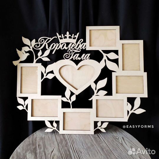 Фоторамка фамильная из фанеры