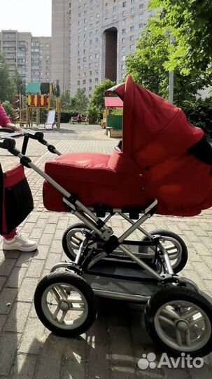 Коляска 2 в 1 красная
