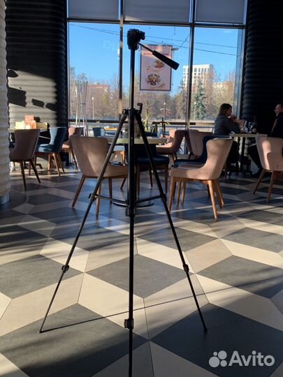 Штатив—трипод Era esca-3512 50/130 черный, чехол