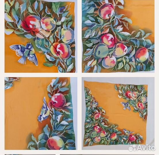 Платок шелковый батик