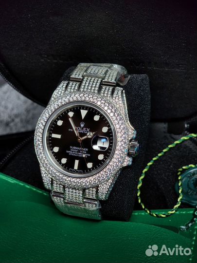 Часы Rolex Submariner Date 40 Black с инкрустацией