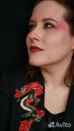 Брошь Огненный дракон