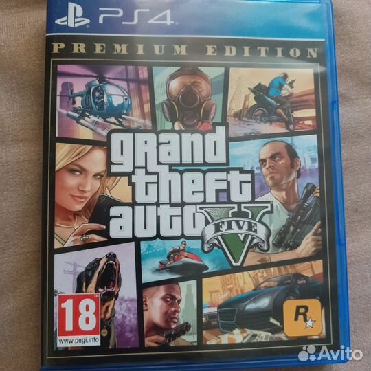 Диски на ps4 gta 5 premium edition