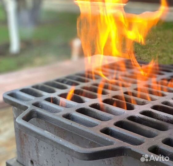 Решетка-гриль литая чугунная