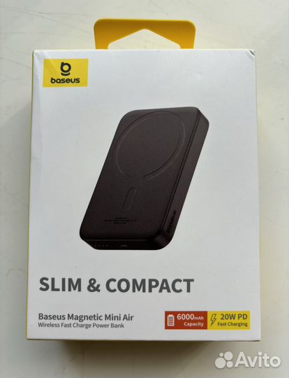 Powerbank magsafe Baseus 6000mA Black